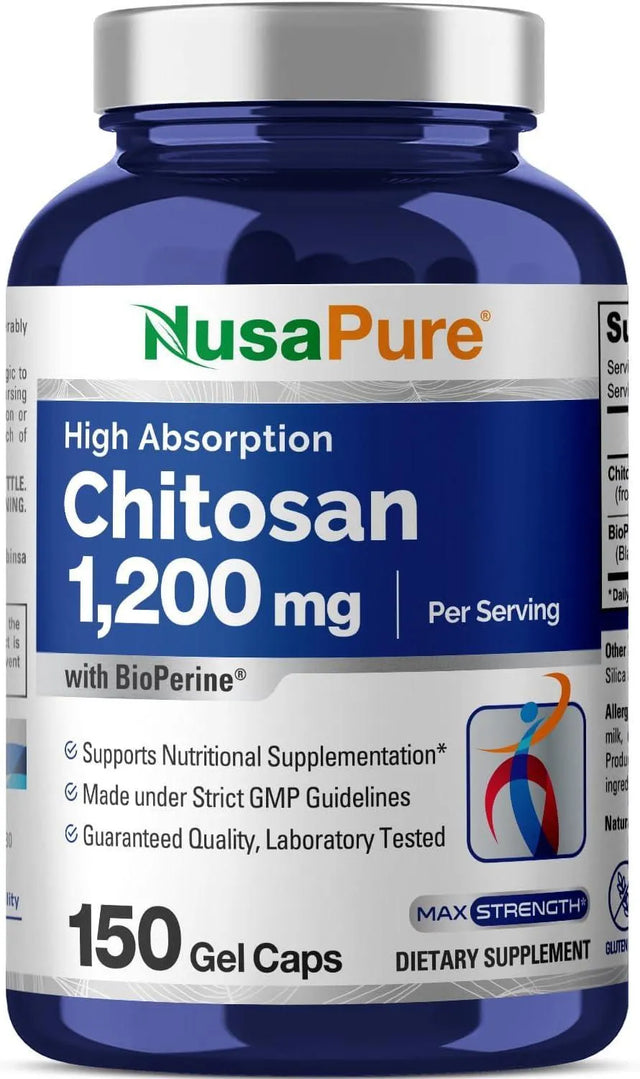 NUSAPURE - NusaPure Chitosan 1200Mg. 150 Capsulas - The Red Vitamin MX - Suplementos Alimenticios - {{ shop.shopifyCountryName }}