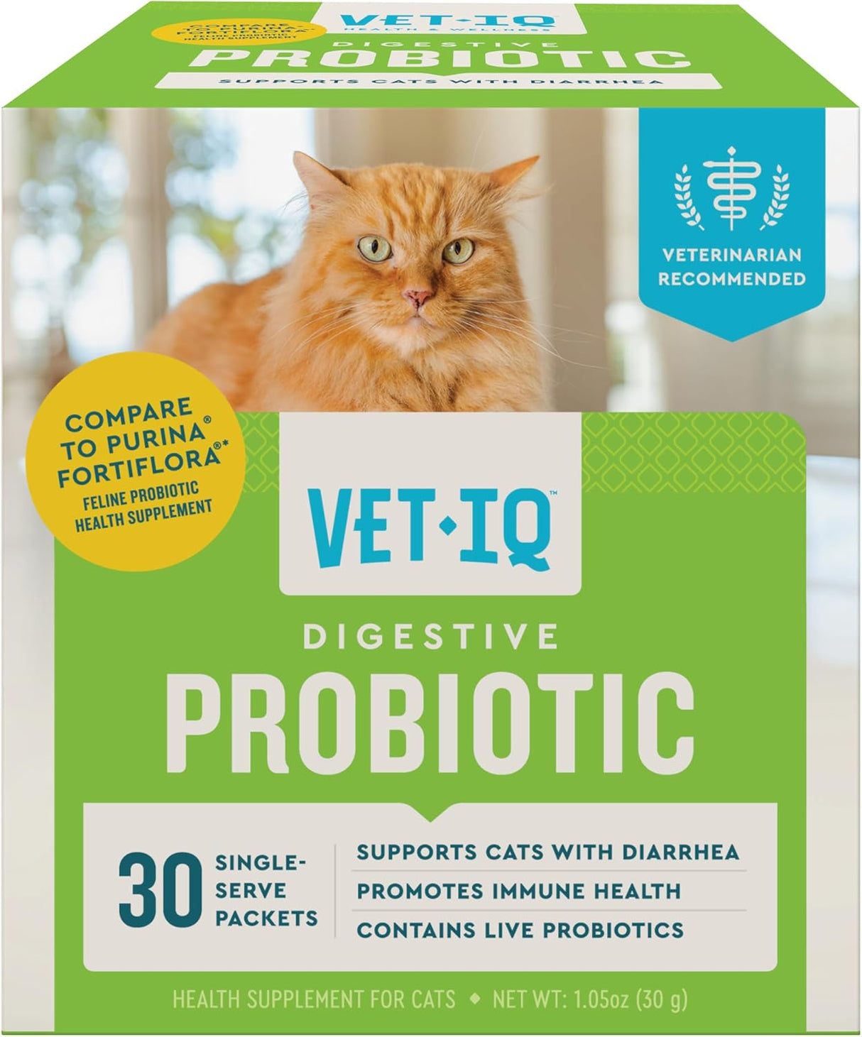 VetIQ Probiotic Powder for Cats 30 Paquetes