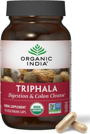 ORGANIC INDIA - Organic India Triphala 90 Capsulas - The Red Vitamin MX - Suplementos Alimenticios - {{ shop.shopifyCountryName }}