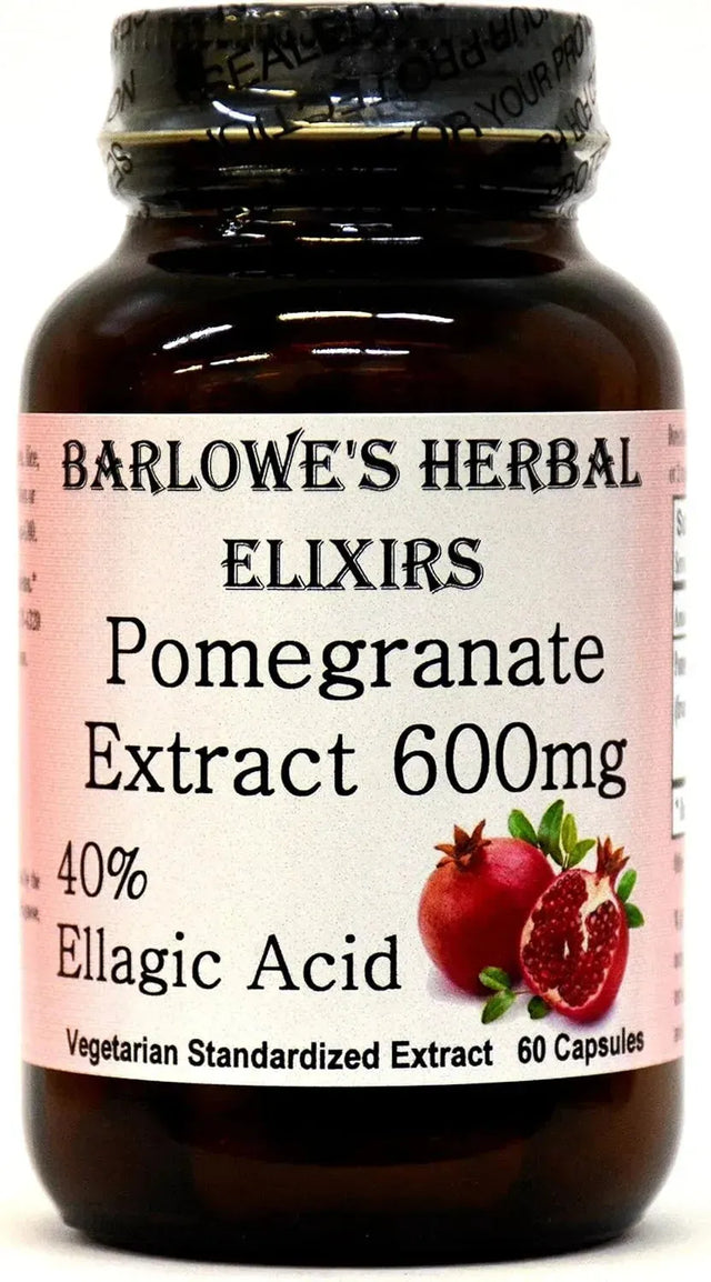 BARLOWE'S HERBAL - Barlowe's Herbal Elixirs Pomegranate Extract 600Mg. 60 Capsulas - The Red Vitamin MX - Suplementos Alimenticios - {{ shop.shopifyCountryName }}