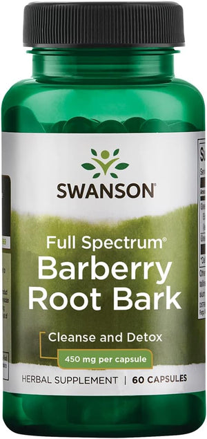 Swanson Full Spectrum Barberry Root Bark 450Mg. 60 Capsulas