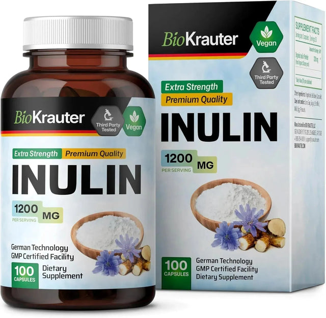 BIOKRAUTER - BIO KRAUTER Inulin Powder 1200Mg. 100 Capsulas - The Red Vitamin MX - Suplementos Alimenticios - {{ shop.shopifyCountryName }}