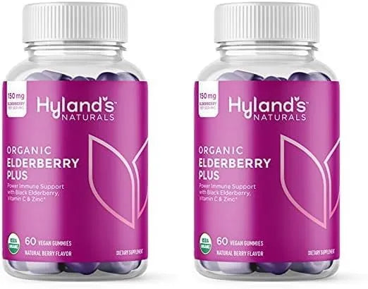 HYLAND´S - Hyland's Organic Elderberry Plus Gummies 60 Gomitas 2 Pack - The Red Vitamin MX - Suplementos Alimenticios - {{ shop.shopifyCountryName }}