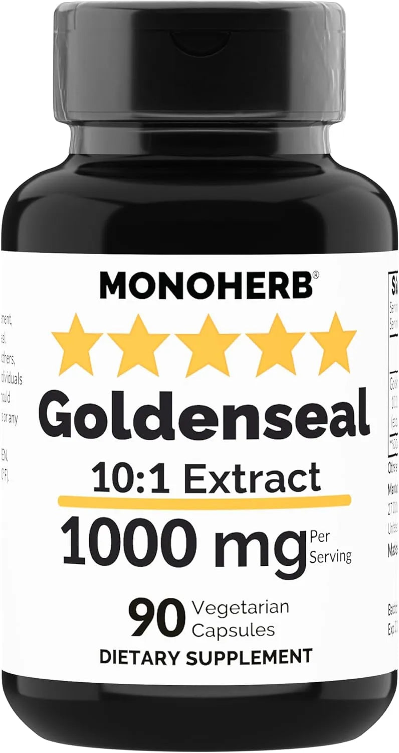 MONOHERB - Monoherb Goldenseal Extract 1000Mg. 90 Capsulas - The Red Vitamin MX - Suplementos Alimenticios - {{ shop.shopifyCountryName }}