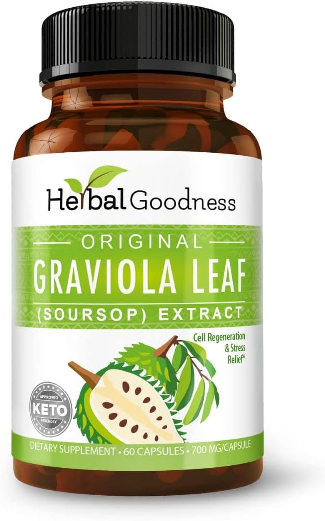 Herbal Goodness Graviola Soursop 700Mg. 60 Capsulas