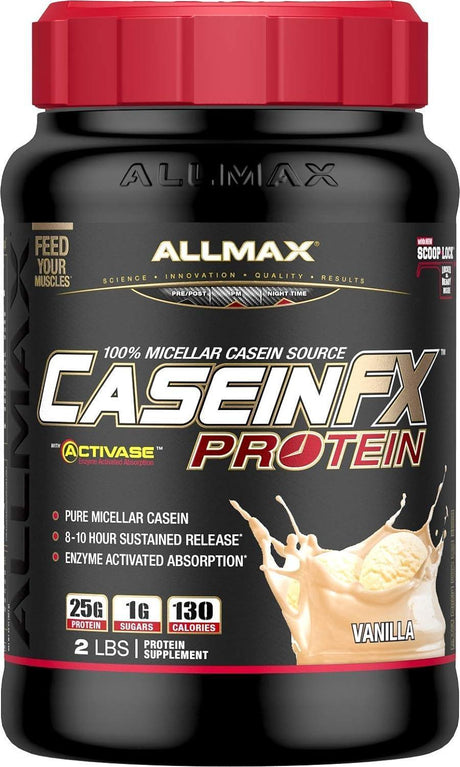 ALLMAX NUTRITION - ALLMAX CASEIN-FX Protein Vanilla 907Gr. - The Red Vitamin MX - Suplementos Alimenticios - {{ shop.shopifyCountryName }}