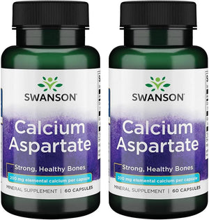 SWANSON - Swanson Calcium Aspartate 200Mg. 60 Capsulas 2 Pack - The Red Vitamin MX - Suplementos Alimenticios - {{ shop.shopifyCountryName }}