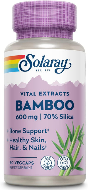 Solaray Bamboo Stem Extract 600Mg. 60 Capsulas