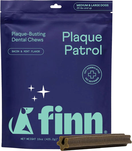 FINN - Finn Plaque Patrol Dental Chews Medium/Large Dogs, 25+ lbs 425Gr. - The Red Vitamin MX - Cuidado Dental Para Perros - {{ shop.shopifyCountryName }}