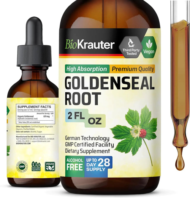 BIOKRAUTER - BIO KRAUTER Goldenseal Root Extract Liquid 2 Fl.Oz. - The Red Vitamin MX - Suplementos Alimenticios - {{ shop.shopifyCountryName }}