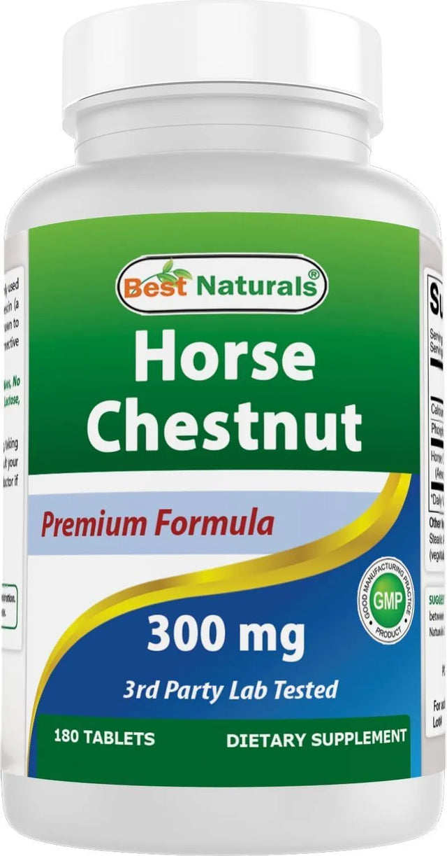 BEST NATURALS - Best Naturals Horse Chestnut 300Mg. 180 Tabletas - The Red Vitamin MX - Suplementos Alimenticios - {{ shop.shopifyCountryName }}