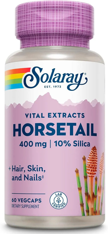 SOLARAY - Solaray Horsetail 400Mg. 60 Capsulas - The Red Vitamin MX - Suplementos Alimenticios - {{ shop.shopifyCountryName }}