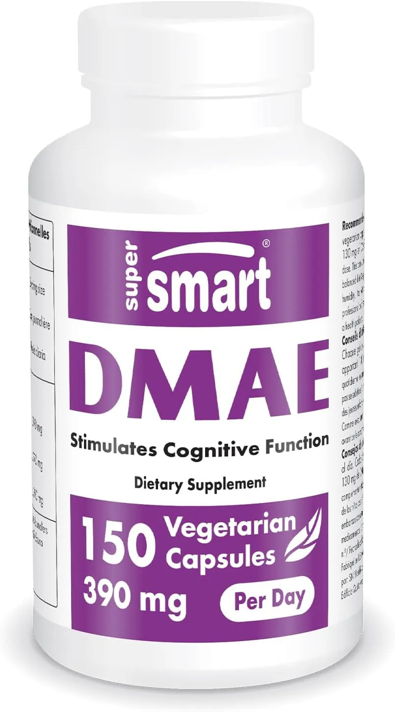 SUPER SMART - Supersmart DMAE Supplement 390Mg. 150 Capsulas - The Red Vitamin MX - Suplementos Alimenticios - {{ shop.shopifyCountryName }}