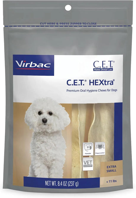 VIRBAC - Virbac CET HEXtra Premium Oral Hygeine for Dogs under 11 lbs 237Gr. - The Red Vitamin MX - Cuidado Dental Para Perros - {{ shop.shopifyCountryName }}