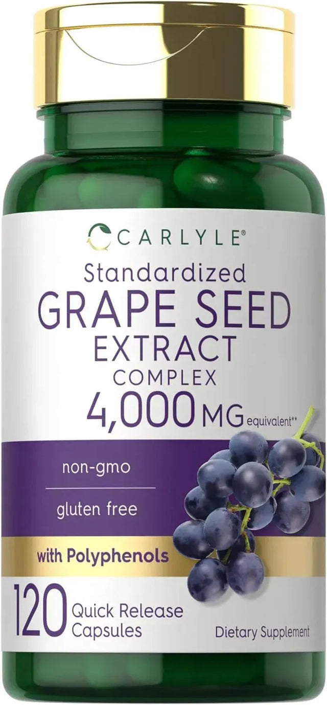 CARLYLE - Carlyle Grape Seed Extract 4,000Mg. 120 Capsulas - The Red Vitamin MX - Suplementos Alimenticios - {{ shop.shopifyCountryName }}