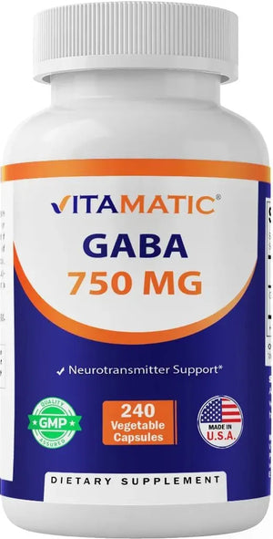 VITAMATIC - Vitamatic GABA 750Mg. 240 Capsulas - The Red Vitamin MX - Suplementos Alimenticios - {{ shop.shopifyCountryName }}