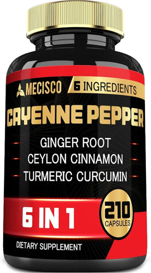 MECISCO - Mecisco 6in1 Cayenne Pepper 210 Capsulas - The Red Vitamin MX - Suplementos Alimenticios - {{ shop.shopifyCountryName }}