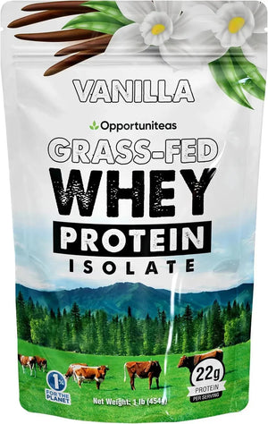 OPPORTUNITEAS - Opportuniteas Grass Fed Vanilla Whey Protein Isolate Powder 454Gr. - The Red Vitamin MX - Suplementos Alimenticios - {{ shop.shopifyCountryName }}