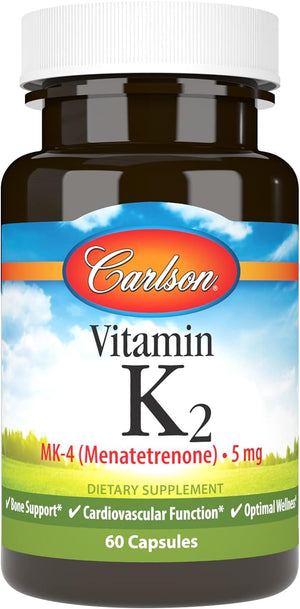 Carlson Vitamin K2 60 Capsulas - The Red Vitamin MX - Suplementos Alimenticios - CARLSON
