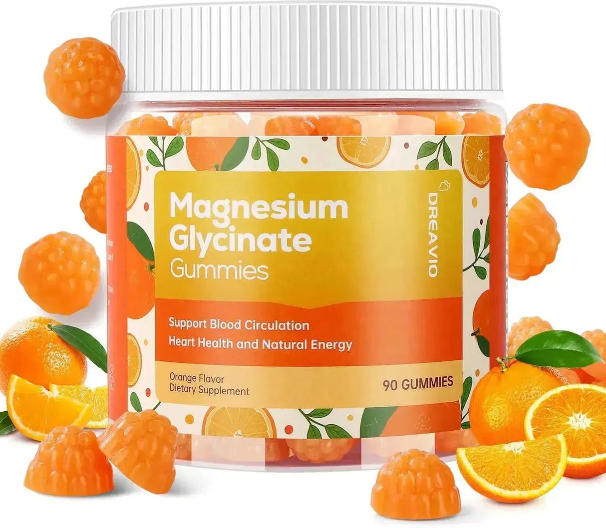 DREAVIO - DREAVIO Magnesium Glycinate Gummies 400Mg. Orange 90 Gomitas - The Red Vitamin MX - Suplementos Alimenticios - {{ shop.shopifyCountryName }}