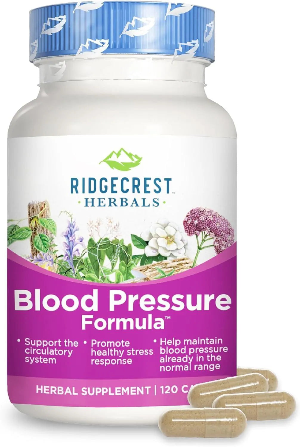 RIDGECREST HERBALS - RidgeCrest Herbals Blood Pressure Herbal Formula 120 Capsulas - The Red Vitamin MX - Suplementos Alimenticios - {{ shop.shopifyCountryName }}