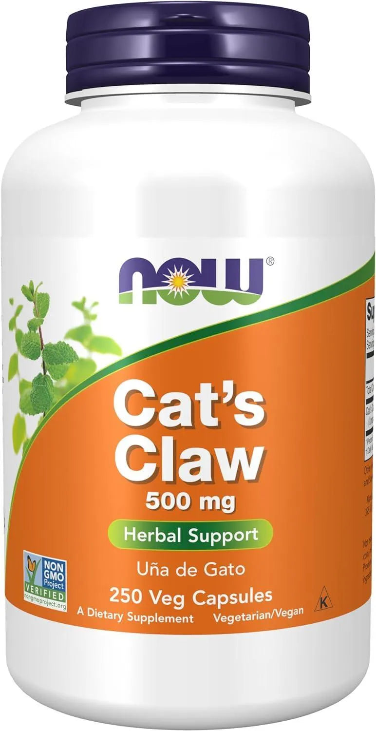 NOW SUPPLEMENTS - NOW Supplements Cat's Claw 500Mg. 250 Capsulas - The Red Vitamin MX - Suplementos Alimenticios - {{ shop.shopifyCountryName }}