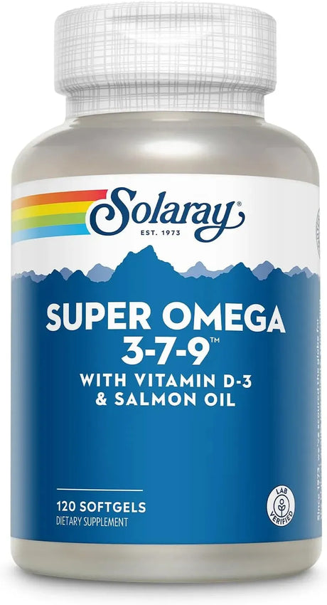 SOLARAY - Solaray Super Omega 3 7 9 120 Capsulas Blandas - The Red Vitamin MX - Suplementos Alimenticios - {{ shop.shopifyCountryName }}