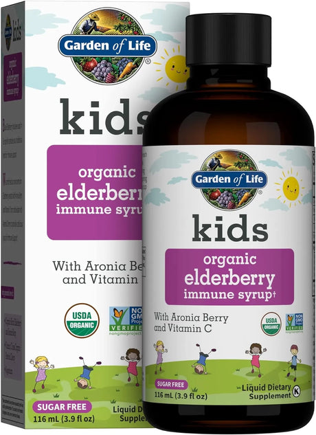 GARDEN OF LIFE - Garden of Life Organic Sambucas Elderberry Syrup for Kids 116Ml. - The Red Vitamin MX - Suplementos Alimenticios - {{ shop.shopifyCountryName }}