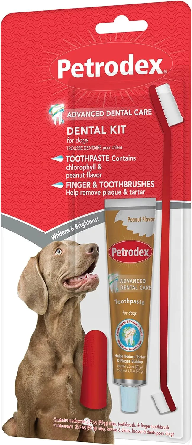 PETRODEX - Petrodex Dental Care Kit for Dogs and Puppies 2.5 Oz. - The Red Vitamin MX - Cuidado Dental Para Perros - {{ shop.shopifyCountryName }}