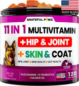 GRATEFUL PAWZ - Grateful Pawz Dog Multivitamin Chewable with Glucosamine 120 Masticables - The Red Vitamin MX - Multivitamínicos Para Perros - {{ shop.shopifyCountryName }}
