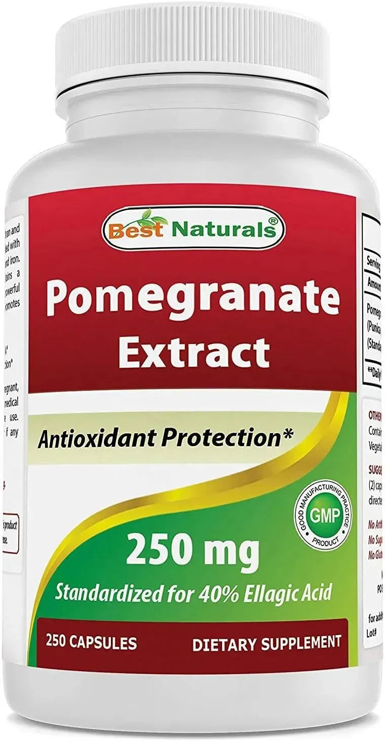 BEST NATURALS - Best Naturals Pomegranate Extract 250Mg. 250 Capsulas - The Red Vitamin MX - Suplementos Alimenticios - {{ shop.shopifyCountryName }}