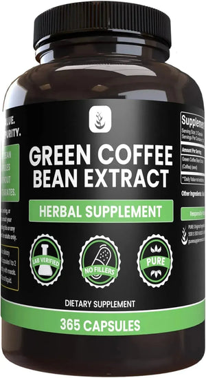 PURE ORIGINAL INGREDIENTS - Pure Original Ingredients Green Coffee Bean Extract 365 Capsulas - The Red Vitamin MX - Suplementos Alimenticios - {{ shop.shopifyCountryName }}