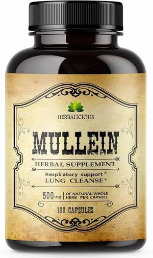 HERBALICIOUS - HERBALICIOUS Mullein Leaf Extract 100 Capsulas - The Red Vitamin MX - Suplementos Alimenticios - {{ shop.shopifyCountryName }}
