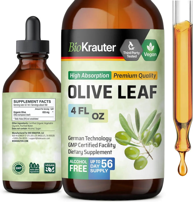 BIOKRAUTER - BIO KRAUTER Olive Leaf Extract Liquid 4 Fl.Oz. - The Red Vitamin MX - Suplementos Alimenticios - {{ shop.shopifyCountryName }}