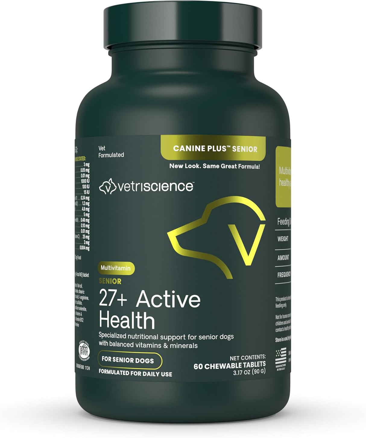 VetriScience Senior 27+ Active Health 60 Tabletas Masticables