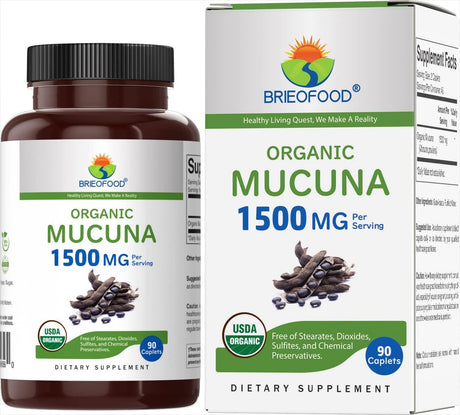 BRIEOFOOD - Brieofood Organic Mucuna 1500Mg. 90 Tabletas - The Red Vitamin MX - Suplementos Alimenticios - {{ shop.shopifyCountryName }}