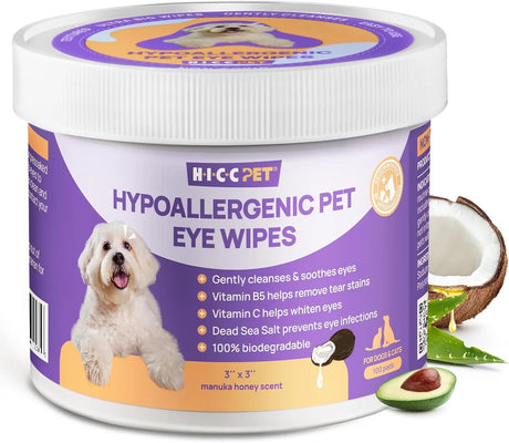 HICC PET - HICC PET Eyes Wipes for Dogs & Cats Honey Scent 100 Toallitas - The Red Vitamin MX - Cuidado De Los Ojos De Los Perros - {{ shop.shopifyCountryName }}
