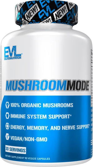 Evlution Vegan Organic Mushroom Supplement 30 Capsulas - The Red Vitamin MX - Suplementos Alimenticios - EVLUTION