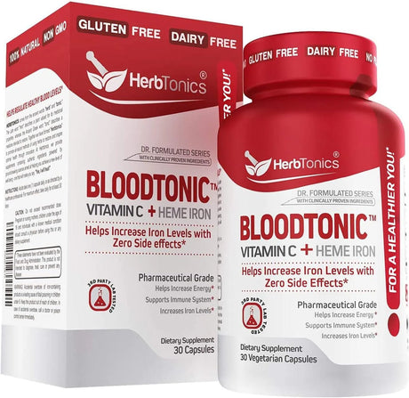 HERBTONICS - Herbtonics Blood Booster 30 Capsulas - The Red Vitamin MX - Suplementos Alimenticios - {{ shop.shopifyCountryName }}