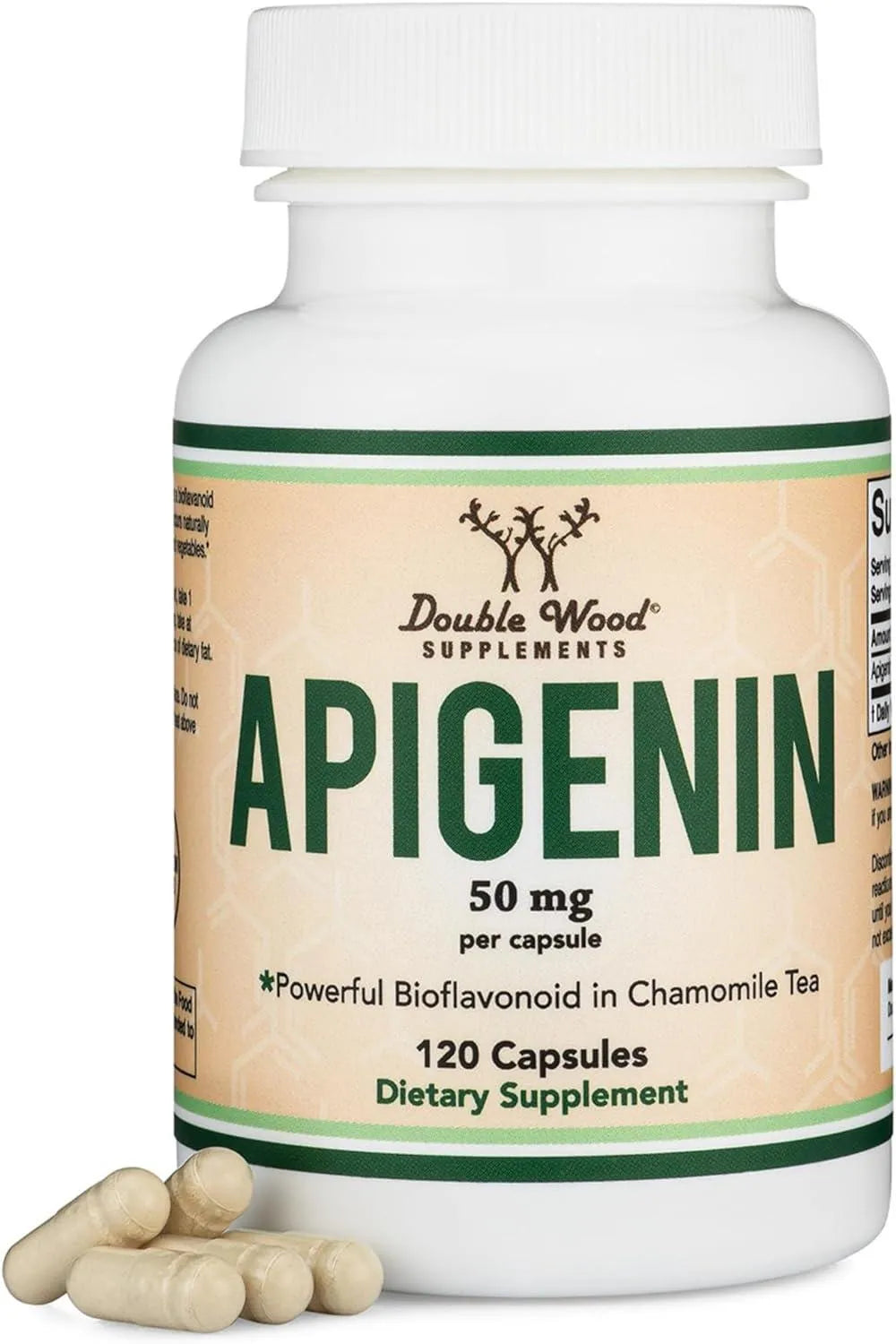 DOUBLE WOOD SUPPLEMENTS - Double Wood Supplements Apigenin 50Mg. 120 Capsulas - The Red Vitamin MX - Suplementos Alimenticios - {{ shop.shopifyCountryName }}