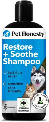 PET HONESTY - Pet Honesty Restore + Soothe Shampoo for Sensitive Skin for Dogs & Cats 12 Fl.Oz. - The Red Vitamin MX - Remedios Para La Picazón De Perros - {{ shop.shopifyCountryName }}