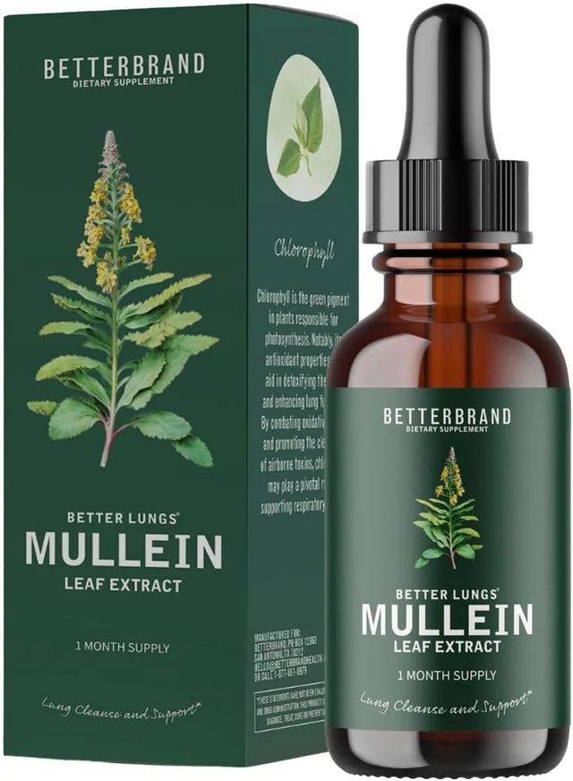 BETTERBRAND - Betterbrand BetterLungs Mullein Leaf Extract Support Lung Cleanse 60Ml. - The Red Vitamin MX - Suplementos Alimenticios - {{ shop.shopifyCountryName }}