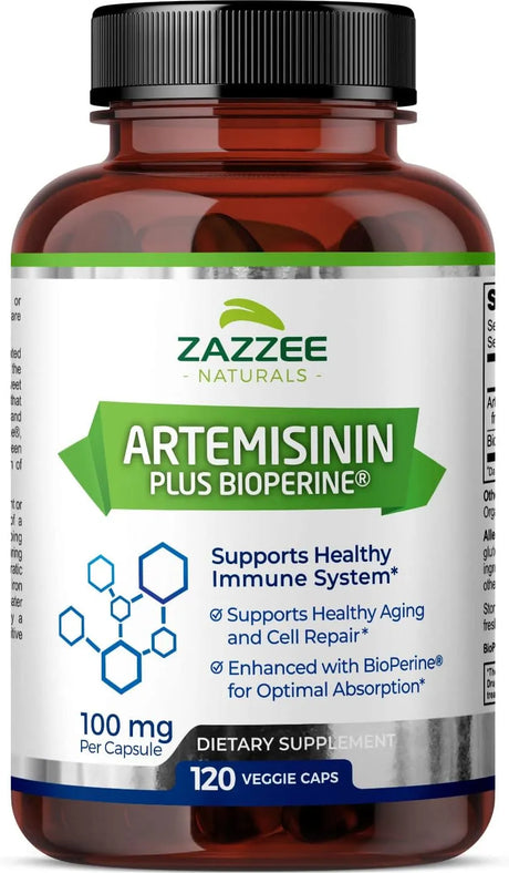 ZAZZEE NATURALS - Zazzee High Absorption Artemisinin 100Mg. 120 Capsulas - The Red Vitamin MX - Suplementos Alimenticios - {{ shop.shopifyCountryName }}