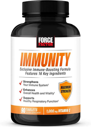 FORCE FACTOR - FORCE FACTOR Immunity with Elderberry and 1000Mg. of Vitamin C 90 Tabletas - The Red Vitamin MX - Suplementos Alimenticios - {{ shop.shopifyCountryName }}