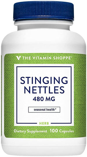 The Vitamin Shoppe Stinging Nettles 480Mg. 100 Capsulas