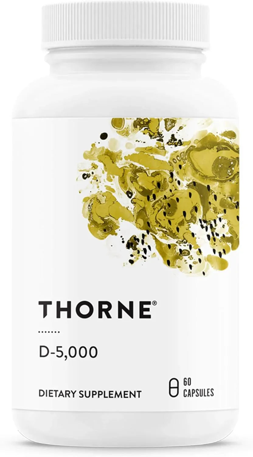 THORNE RESEARCH - THORNE Vitamin D-5000 Vitamin D3 Supplement 60 Capsulas - The Red Vitamin MX - Suplementos Alimenticios - {{ shop.shopifyCountryName }}