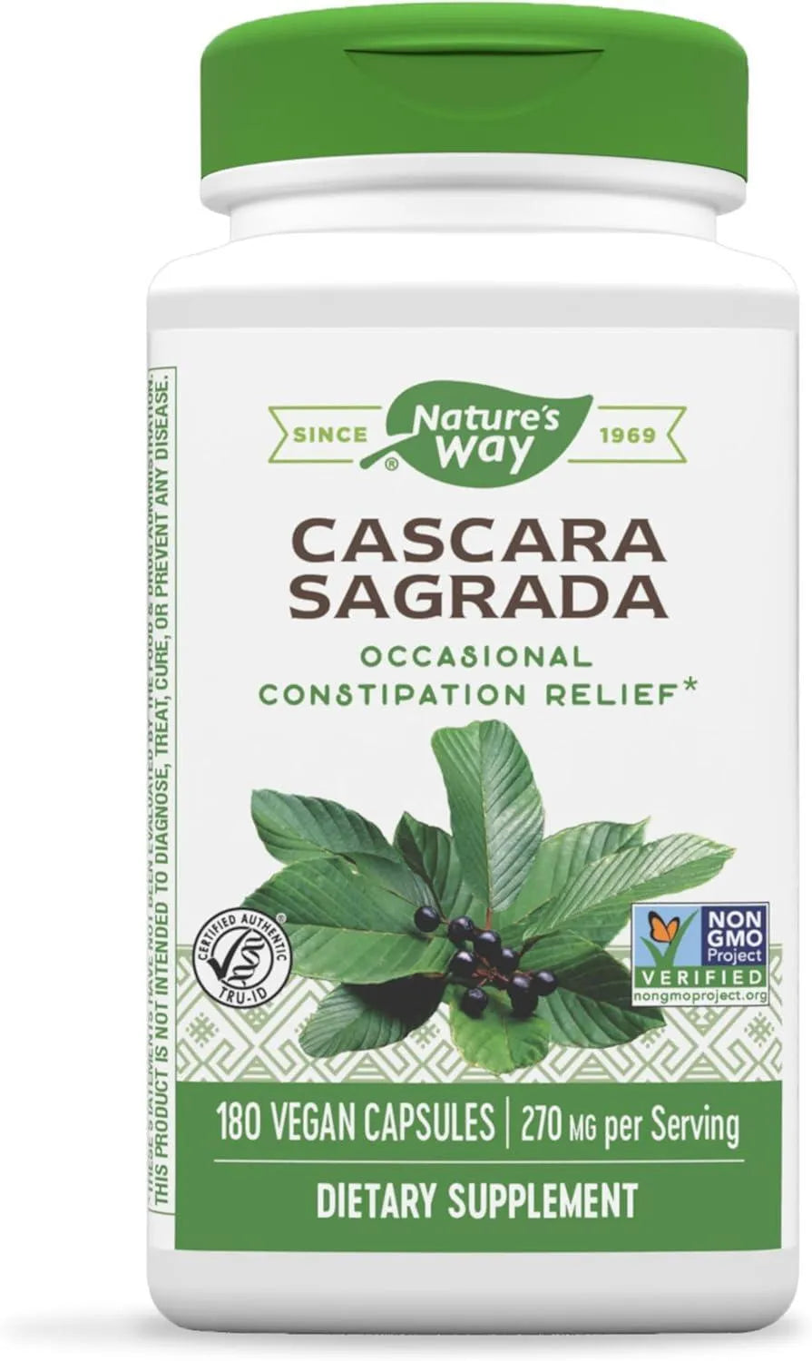 NATURE'S WAY - Nature's Way Cascara Sagrada Bark 180 Capsulas - The Red Vitamin MX - Suplementos Alimenticios - {{ shop.shopifyCountryName }}