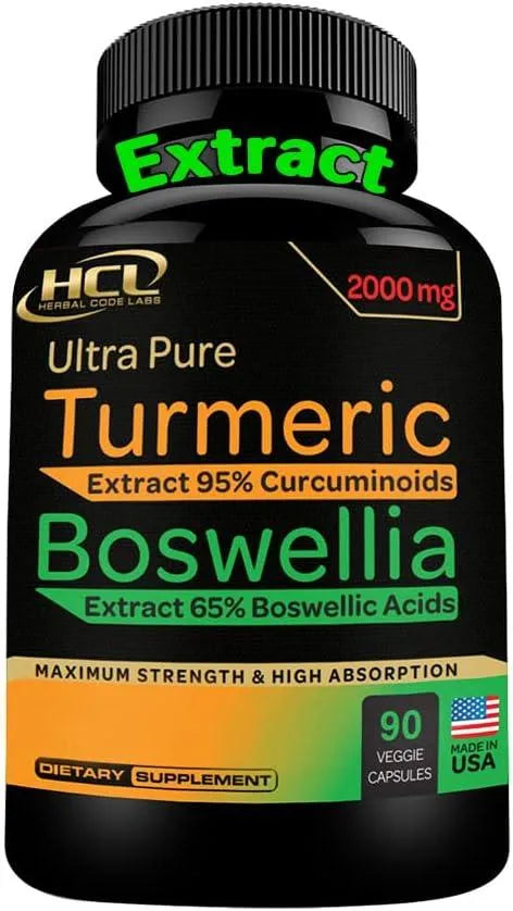 HCL - HCL Turmeric Boswellia Extract 2000Mg. 90 Capsulas - The Red Vitamin MX - Suplementos Alimenticios - {{ shop.shopifyCountryName }}