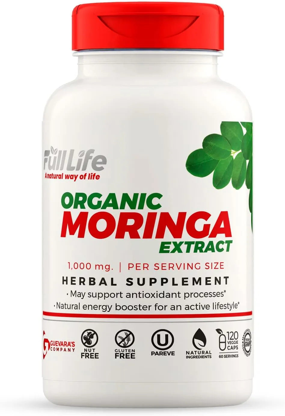 FULL LIFE - Full Life Moringa Oleifera 1000Mg. 120 Capsulas - The Red Vitamin MX - Suplementos Alimenticios - {{ shop.shopifyCountryName }}