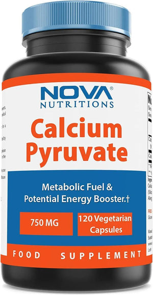 NOVA NUTRITIONS - Nova Nutritions Calcium Pyruvate 750Mg. 120 Capsulas - The Red Vitamin MX - Suplementos Alimenticios - {{ shop.shopifyCountryName }}